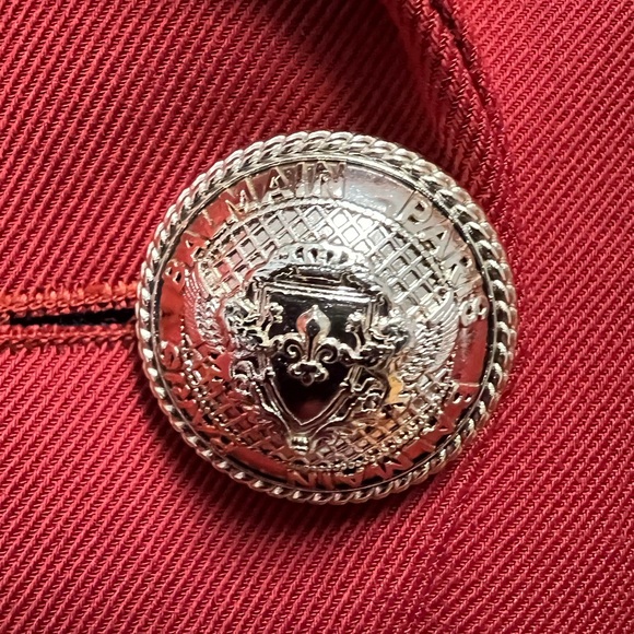 Balmain Double Vested Blazer Size 44 in Orange/Red - Picture 5 of 16